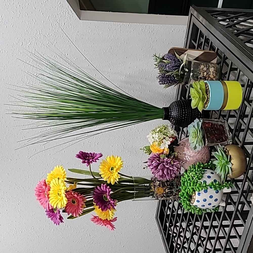 Faux Succulent and Plant lot